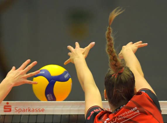 22 02 2026, Block, Hair, Braid, Volleyball, Bundesliga, Dresdner SC Skurios Volleys Borken, c Dresden