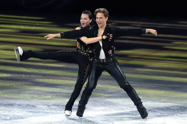 Pn Milano 21 02 2026 - Olimpiadi Milano Cortina 2026 Figure skating, Eiskunstlauf Exhibition foto Image nella foto: Allison Reed-Saulius Ambrulevicius 