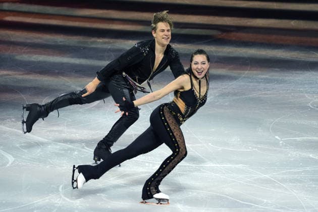Pn Milano 21 02 2026 - Olimpiadi Milano Cortina 2026 Figure skating, Eiskunstlauf Exhibition foto Image nella foto: Allison Reed-Saulius Ambrulevicius 