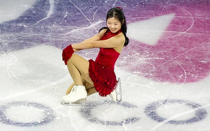ITALY, MILAN - FEBRUARY 21, 2026: Ami Nakai of Japan performs during the Figure skating, Eiskunstlauf exhibition gala at the 2026 Winter Olympic Games, Olympische Spiele, Olympia, OS at Milano Ice Skating Arena 2026 Winter Olympics: Figure Skating  - ZUMAt113 20260221_zaa_t113_807 Copyright: xPeterxKovalevx