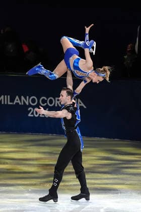 Pn Milano 21 02 2026 - Olimpiadi Milano Cortina 2026 Figure skating, Eiskunstlauf Exhibition foto Image nella foto: Anastasiia Metelkina-Luka Berulava 