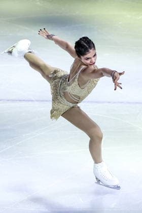 ITALY, MILAN - FEBRUARY 21, 2026: AIN athlete from Russia Adeliia Petrosian performs during the Figure skating, Eiskunstlauf exhibition gala at the 2026 Winter Olympic Games, Olympische Spiele, Olympia, OS at Milano Ice Skating Arena. Peter Kovalev TASS  89056430