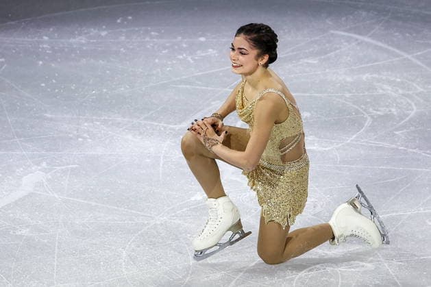 ITALY, MILAN - FEBRUARY 21, 2026: AIN athlete from Russia Adeliia Petrosian performs during the Figure skating, Eiskunstlauf exhibition gala at the 2026 Winter Olympic Games, Olympische Spiele, Olympia, OS at Milano Ice Skating Arena. Peter Kovalev TASS  89056866