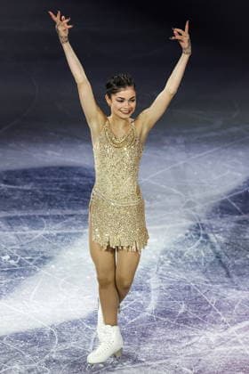 ITALY, MILAN - FEBRUARY 21, 2026: AIN athlete from Russia Adeliia Petrosian performs during the Figure skating, Eiskunstlauf exhibition gala at the 2026 Winter Olympic Games, Olympische Spiele, Olympia, OS at Milano Ice Skating Arena. Peter Kovalev TASS  89056867