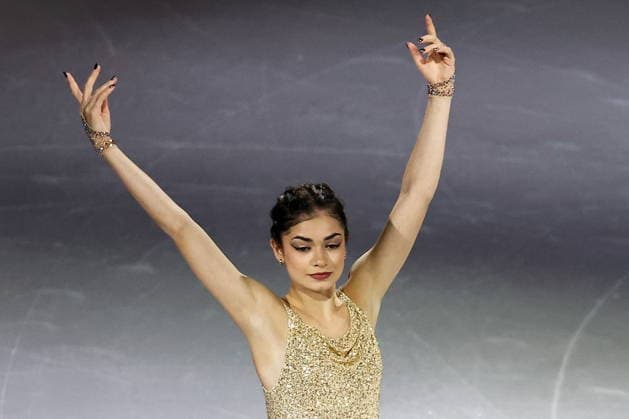 ITALY, MILAN - FEBRUARY 21, 2026: AIN athlete from Russia Adeliia Petrosian performs during the Figure skating, Eiskunstlauf exhibition gala at the 2026 Winter Olympic Games, Olympische Spiele, Olympia, OS at Milano Ice Skating Arena 2026 Winter Olympics: Figure Skating  - ZUMAt113 20260221_zaa_t113_814 Copyright: xPeterxKovalevx