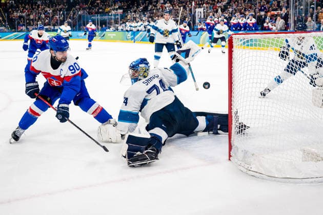 260221 Tomas Tatar of Slovakia scores 1-2 behind goaltender Juuse Saros of Finland in the men s Ice hockey, Eishockey bronze medal game between Slovakia and Finland during day 15 of the 2026 Winter Olympics on February 21, 2026 in Milan. Photo: Joel Marklund BILDBYRAN kod JM JM0801 bbeng ishockey ice hockey Olympic Games, Olympische Spiele, Olympia, OS olympics winter olympics os ol olympiska spel vinter-os olympiske leker milano cortina 2026 milan cortina 2026 milano cortina 2026 olympic games milano cortina 2026 winter olympic games milano cortina-os milano cortina-ol vinter-ol bronsmatch bronze medal game finland slovakien slovakia *** 260221 Tomas Tatar of Slovakia scores 1 2 behind goaltender Juuse Saros of Finland in the men s ice hockey bronze medal game between Slovakia and Finland during day 15 of the 2026 Winter Olympics on February 21, 2026 in Milan Photo Joel Marklund BILDBYRAN kod JM JM0801 bbeng ishockey ice hockey olympic games olympics winter olympics os ol olympiska spel vinter os olympiske leker milano cortina 2026 milan cortina 2026 milano cortina 2026 olympic games milano cortina 2026 winter olympic games milano cortina os milano cortina ol vinter ol bronsmatch bronze medal game finland slovakien slovakia  Copyright: JOELxMARKLUND BB260221JM012