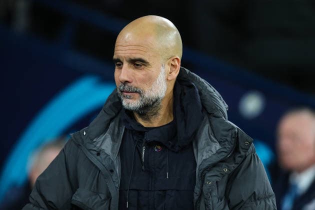 Manchester City v Newcastle United, Premier League Pep Guardiola Manager Of Manchester City during the Manchester City v Newcastle United Premier League match at the Etihad Stadium, Manchester, England on 21 February 2026 Credit: Lee Keuneke Every Second Media Editorial use only. All images are copyright Every Second Media Limited. No images may be reproduced without prior permission. All rights reserved. Premier League and Football League images are subject to licensing agreements with Football DataCo Limited. see https: www.football-dataco.com Copyright: xIMAGO EveryxSecondxMediax ESM-1811-0047 LeexKeunekex xEveryxSecondxMediax