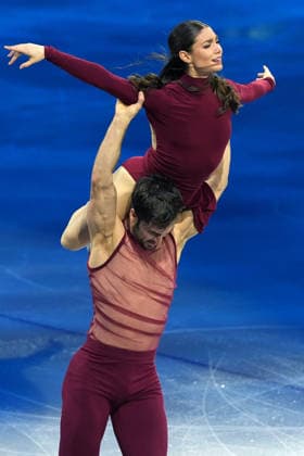 Pn Milano 21 02 2026 - Olimpiadi Milano Cortina 2026 Figure skating, Eiskunstlauf Exhibition foto Image nella foto: Laurence Fournier-Guillame Cizeron 