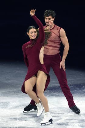 Pn Milano 21 02 2026 - Olimpiadi Milano Cortina 2026 Figure skating, Eiskunstlauf Exhibition foto Image nella foto: Laurence Fournier-Guillame Cizeron 