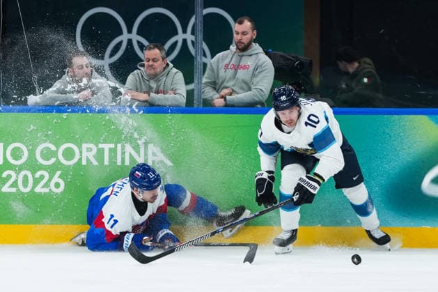 2026 Milano-Cortina Winter Olympics MILAN, ITALY - FEBRUARY 21: Slovakia’s Milos Kelemen (11) competes with Finland’s Henri Jokiharju (10) during the Ice hockey, Eishockey bronze medal match between Slovakia and Finland at the Milan Santagiulia Ice Hockey Arena at the 2026 Milano-Cortina Winter Olympics in Milan, Italy on February 21, 2026. Cemal Yurttas Anadolu Milan Italy. Editorial use only. Please get in touch for any other usage.  Copyright: x2026xAnadoluxCemalxYurttasx