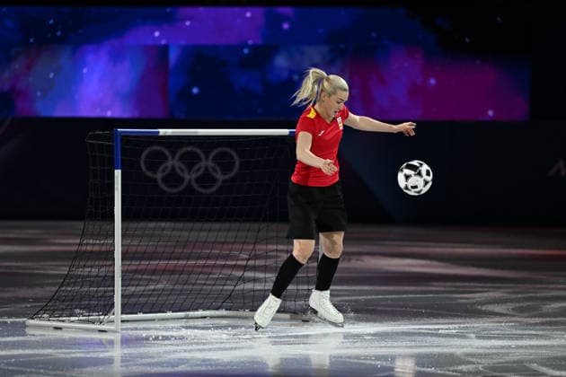 Olivia Smart Tim Dieck (ESP) during FSK Exhibition Gala, Skating race in Milano, Italy, February 21 2026  Copyright: xFilippoxTomasi IPAxSportx xipa-agency.netx xx IPA_71844106 IPA_Agency_IPA71844106