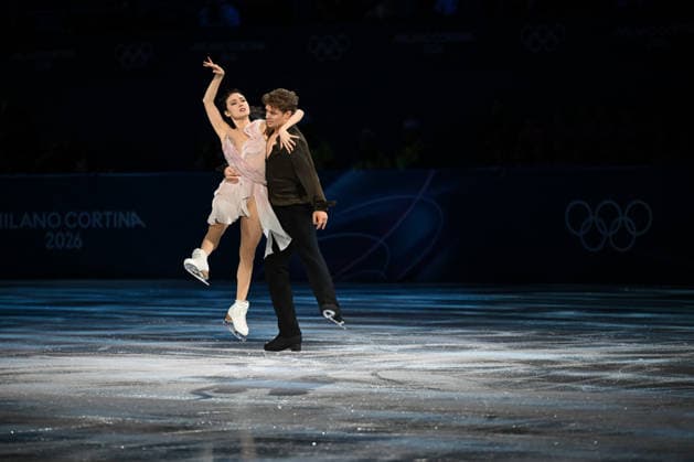 Madison Chock Evan Bates (USA) during FSK Exhibition Gala, Skating race in Milano, Italy, February 21 2026  Copyright: xFilippoxTomasi IPAxSportx xipa-agency.netx xx IPA_71844357 IPA_Agency_IPA71844357