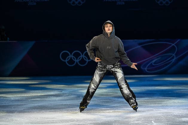 Ilia Malinin (USA) during FSK Exhibition Gala, Skating race in Milano, Italy, February 21 2026  Copyright: xFilippoxTomasi IPAxSportx xipa-agency.netx xx IPA_71844435 IPA_Agency_IPA71844435