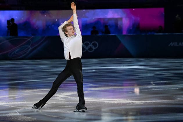 Daniel Grassl (ITA) during FSK Exhibition Gala, Skating race in Milano, Italy, February 21 2026  Copyright: xFilippoxTomasi IPAxSportx xipa-agency.netx xx IPA_71844146 IPA_Agency_IPA71844146