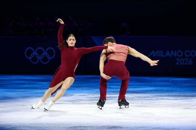Winter Olympics - Laurence Fournier Beaudry and Guillaume Cizeron At Figure skating, Eiskunstlauf Exhibition Gala Laurence Fournier Beaudry and Guillaume Cizeron of Team France perform their Ice Dance routine during the Figure Skating Exhibition Gala on day fifteen of the Milano Cortina 2026 Winter Olympic Games, Olympische Spiele, Olympia, OS at Milano Ice Skating Arena on February 21, 2026 in Milan, Italy. Photo by Alexis Jumeau ABACAPRESS.COM Milan Italy  Copyright: xJumeauxAlexis ABACAx