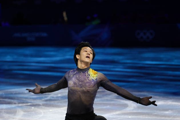 Winter Olympics - Adam Siao Him Fa At Figure skating, Eiskunstlauf Exhibition Gala Adam Siao Him Fa of Team France performs during the Figure Skating Exhibition Gala on day fifteen of the Milano Cortina 2026 Winter Olympic Games, Olympische Spiele, Olympia, OS at Milano Ice Skating Arena on February 21, 2026 in Milan, Italy. Photo by Alexis Jumeau ABACAPRESS.COM Milan Italy  Copyright: xJumeauxAlexis ABACAx