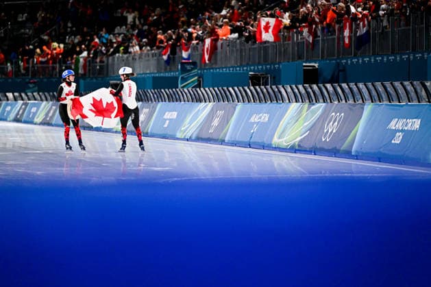 BLONDIN Ivanie (CAN), during Speed skating, Eisschnelllauf Women s Mass Start, Speed Skating, at the Olympic Winter games, Winterspiele,Spiele, Summer games Milano Cortina 2026, at Milano Speed Skating Stadium, on February 21, 2026 in Milan, Italy. Noxthirdxpartyxsales  aflo_320800965