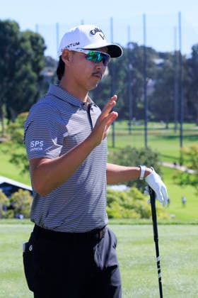 February 21, 2026, Pacific Palisades, California, USA: Min Woo Lee during Round 3 of the 2026 Genesis Invitational Golf Tournament on Saturday February 21, 2026 at the Riviera Country Club in Pacific Palisades, California. ARIANA RUIZ PI The 2026 Genesis Invitational - Round 3  - ZUMAp124 20260221_zaa_p124_021 Copyright: xArianaxRuizx