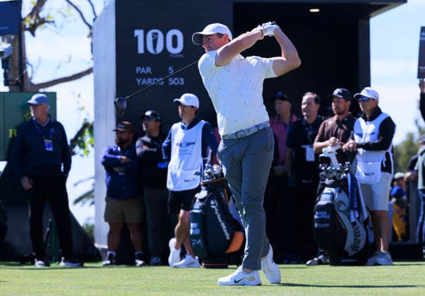 February 21, 2026, Pacific Palisades, California, USA: Rory McIlroy during Round 3 of the 2026 Genesis Invitational Golf Tournament on Saturday February 21, 2026 at the Riviera Country Club in Pacific Palisades, California. ARIANA RUIZ PI The 2026 Genesis Invitational - Round 3  - ZUMAp124 20260221_zaa_p124_024 Copyright: xArianaxRuizx