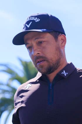 February 21, 2026, Pacific Palisades, California, USA: Xander Schauffele during Round 3 of the 2026 Genesis Invitational Golf Tournament on Saturday February 21, 2026 at the Riviera Country Club in Pacific Palisades, California. ARIANA RUIZ PI The 2026 Genesis Invitational - Round 3  - ZUMAp124 20260221_zaa_p124_029 Copyright: xArianaxRuizx