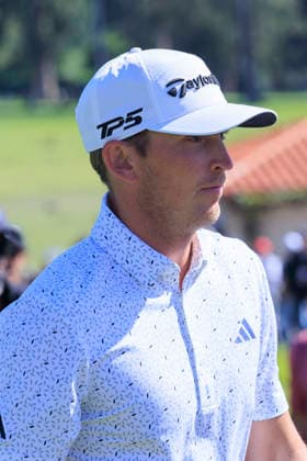 February 21, 2026, Pacific Palisades, California, USA: Jacob Bridgeman during Round 3 of the 2026 Genesis Invitational Golf Tournament on Saturday February 21, 2026 at the Riviera Country Club in Pacific Palisades, California. ARIANA RUIZ PI The 2026 Genesis Invitational - Round 3  - ZUMAp124 20260221_zaa_p124_032 Copyright: xArianaxRuizx