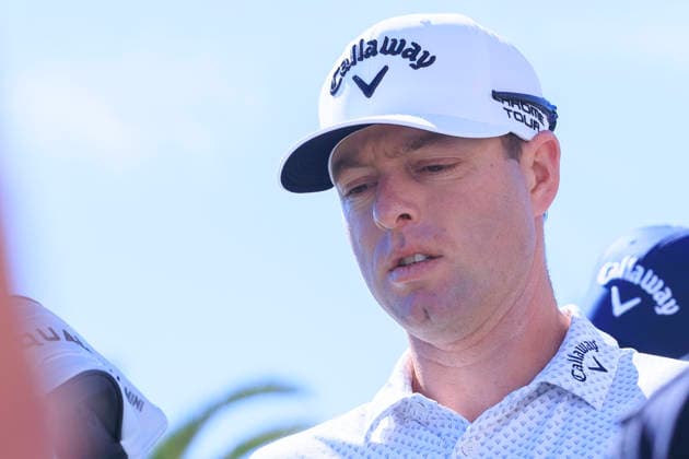 February 21, 2026, Pacific Palisades, California, USA: Max Greyserman during Round 3 of the 2026 Genesis Invitational Golf Tournament on Saturday February 21, 2026 at the Riviera Country Club in Pacific Palisades, California. ARIANA RUIZ PI The 2026 Genesis Invitational - Round 3  - ZUMAp124 20260221_zaa_p124_033 Copyright: xArianaxRuizx