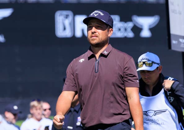 February 21, 2026, Pacific Palisades, California, USA: Xander Schauffele during Round 3 of the 2026 Genesis Invitational Golf Tournament on Saturday February 21, 2026 at the Riviera Country Club in Pacific Palisades, California. ARIANA RUIZ PI Pacific Palisades USA - ZUMAp124 20260221_zaa_p124_020 Copyright: xArianaxRuizx