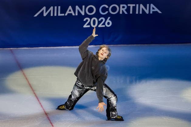 ITALY, MILAN - FEBRUARY 21, 2026: Ilia Malinin of the United States performs during the Figure skating, Eiskunstlauf exhibition gala at the 2026 Winter Olympic Games, Olympische Spiele, Olympia, OS at Milano Ice Skating Arena. Peter Kovalev TASS  89065712