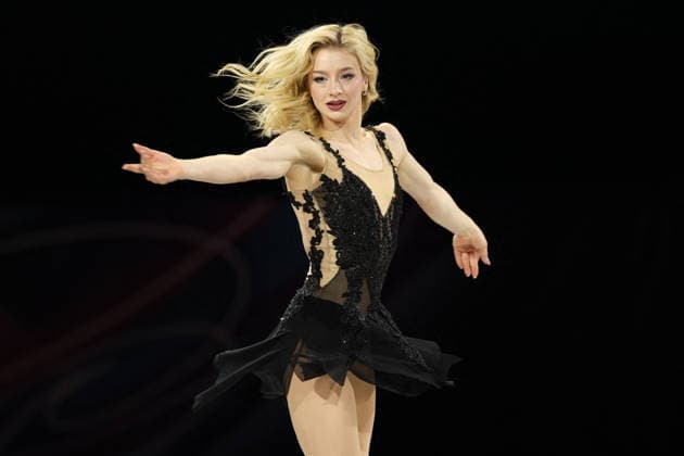 Winter Olympics - Figure skating, Eiskunstlauf Exhibition Gala Amber Glenn of Team United States performs during the Figure Skating Exhibition Gala on day fifteen of the Milano Cortina 2026 Winter Olympic Games, Olympische Spiele, Olympia, OS at Milano Ice Skating Arena on February 21, 2026 in Milan, Italy. Photo by Alexis Jumeau ABACAPRESS.COM Milan Italy  Copyright: xJumeauxAlexis ABACAx