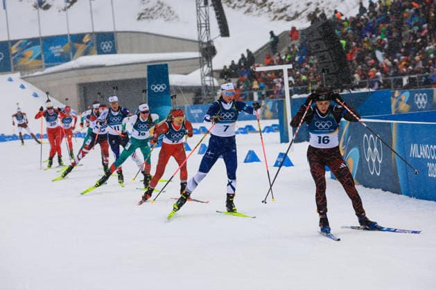 GIOCHI OLIMPICI - Olimpiadi Invernali Milano-Cortina 2026 - Biathlon Women s 12.5km Mass Start Milano Cortina 2026 - XXV Olympic Winter games, Winterspiele,Spiele, Summer games Anterselva - Italy Saturday , February 21 , 2026 Biathlon - Women s 12.5km mass start Cortina D Ampezzo Italy  Copyright: xIPAxSport ABACAx