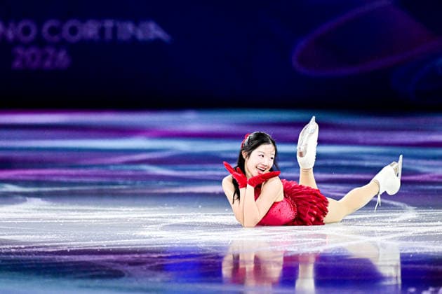 Ami NAKAI (JPN), during Exhibition Gala, at the Olympic Winter games, Winterspiele,Spiele, Summer games Milano Cortina 2026, at Milano Ice Skating Arena, on February 21, 2026 in Milan, Italy. Noxthirdxpartyxsales  aflo_320810857