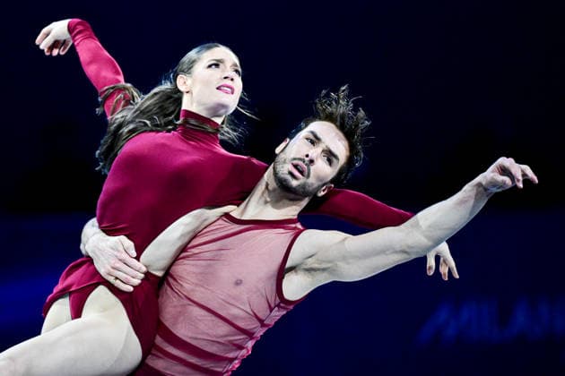 Laurence FOURNIER BEAUDRY & Guillaume CIZERON (FRA), during Exhibition Gala, at the Olympic Winter games, Winterspiele,Spiele, Summer games Milano Cortina 2026, at Milano Ice Skating Arena, on February 21, 2026 in Milan, Italy. Noxthirdxpartyxsales  aflo_320811493