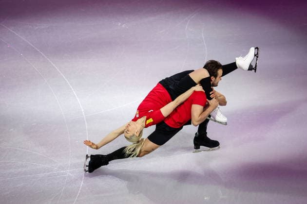 ITALY, MILAN - FEBRUARY 21, 2026: Ice dancers Olivia Smart and Tim Dieck of Spain perform during the Figure skating, Eiskunstlauf exhibition gala at the 2026 Winter Olympic Games, Olympische Spiele, Olympia, OS at Milano Ice Skating Arena. Peter Kovalev TASS  89068974