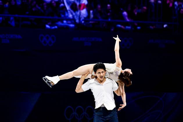 Riku MIURA & Ryuichi KIHARA (JPN), during Exhibition Gala, at the Olympic Winter games, Winterspiele,Spiele, Summer games Milano Cortina 2026, at Milano Ice Skating Arena, on February 21, 2026 in Milan, Italy. Noxthirdxpartyxsales  aflo_320811688