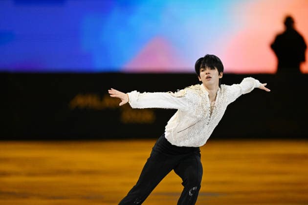 Cha Junhwan (KOR), FEBRUARY 21, 2026 - Figure skating, Eiskunstlauf : Gala Exhibition during the Milano Cortina 2026 Olympic Winter games, Winterspiele,Spiele, Summer games at Milano Ice Skating Arena in Milan, Italy. Noxthirdxpartyxsales  aflo_320814079
