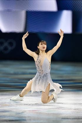 Kaori Sakamoto (JPN), FEBRUARY 21, 2026 - Figure skating, Eiskunstlauf : Gala Exhibition during the Milano Cortina 2026 Olympic Winter games, Winterspiele,Spiele, Summer games at Milano Ice Skating Arena in Milan, Italy. Noxthirdxpartyxsales  aflo_320814132