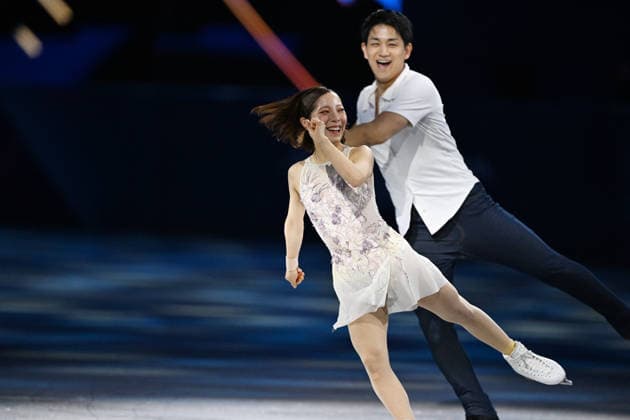 Riku Miura & Ryuichi Kihara (JPN), FEBRUARY 21, 2026 - Figure skating, Eiskunstlauf : Gala Exhibition during the Milano Cortina 2026 Olympic Winter games, Winterspiele,Spiele, Summer games at Milano Ice Skating Arena in Milan, Italy. Noxthirdxpartyxsales  aflo_320814285