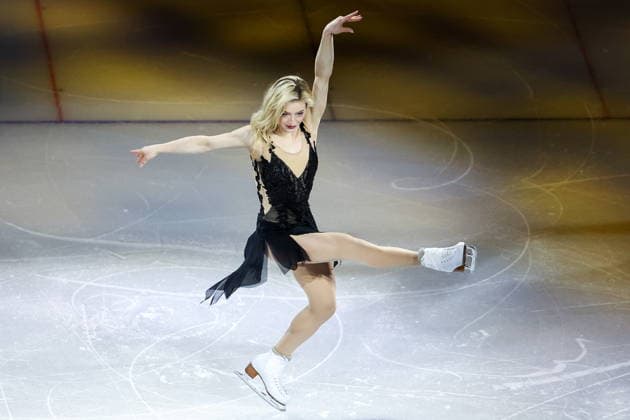 ITALY, MILAN - FEBRUARY 21, 2026: Amber Glenn of the United States performs during the Figure skating, Eiskunstlauf exhibition gala at the 2026 Winter Olympic Games, Olympische Spiele, Olympia, OS at Milano Ice Skating Arena. Peter Kovalev TASS  89070067