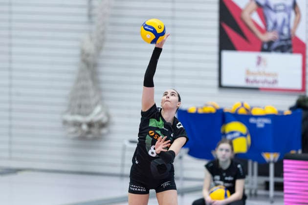 1 Volleyball Bundesliga Women Schwarz Weiss Erfurt vs Ladies in Black Aachen Erfurt 21 02 2026 Zoi Mavrommatis 8 Ladies in Black Aachen 1 Volleyball Bundesliga Women Schwarz Weiss Erfurt vs Ladies in Black Aachen Riethsporthalle Erfurt 21 02 2026 Copyright: xBEAUTIFULxSPORTS Duehringx