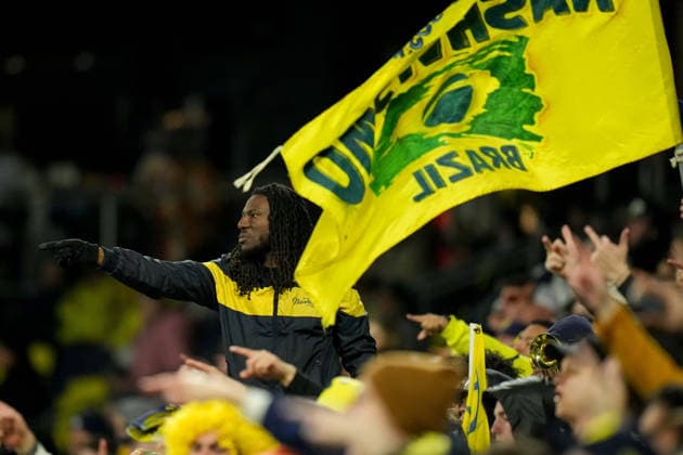 February 21, 2026, Nashville, Tennessee, USA: Nashville SC fans during the first half against the New England Revolution at Geodis Park. MLS, Fussball Herren, USA Soccer 2026: New England Revolution At Nashville SC  - ZUMAh237 20260221_zsp_h237_057 Copyright: xCamdenxHallx