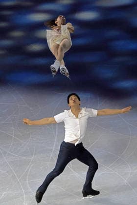 Riku Miura & Ryuichi Kihara (JPN), FEBRUARY 21, 2026 - Figure skating, Eiskunstlauf : Gala Exhibition during the Milano Cortina 2026 Olympic Winter games, Winterspiele,Spiele, Summer games at Milano Ice Skating Arena in Milan, Italy. Noxthirdxpartyxsales  aflo_320832427