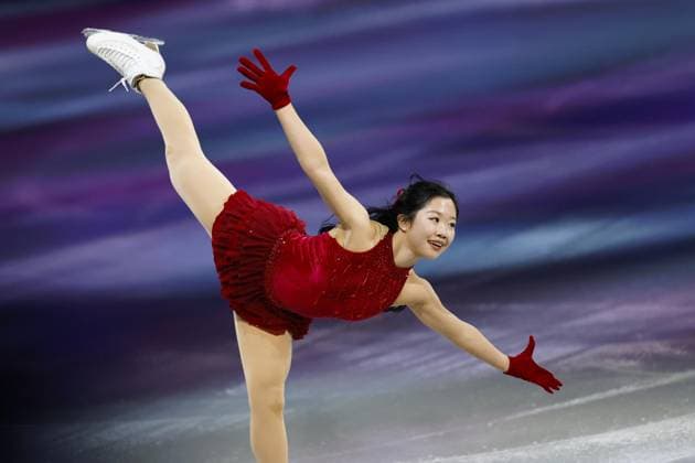 Milan Cortina Olympics: Figure skating, Eiskunstlauf Ami Nakai of Japan performs in the figure skating exhibition gala at the Milan Cortina Olympics on Feb. 21, 2026, at Milano Ice Skating Arena in Milan.  A14AA0005313653P