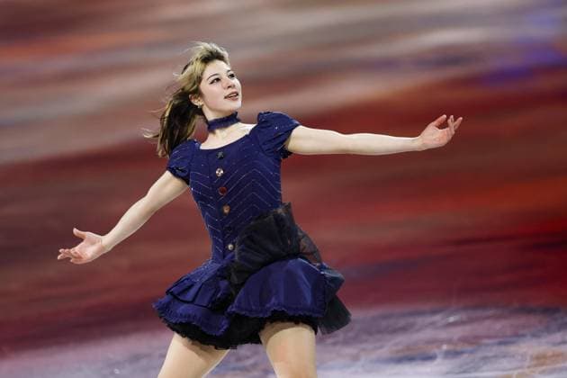 Milan Cortina Olympics: Figure skating, Eiskunstlauf Alysa Liu of the United States performs in the figure skating exhibition gala at the Milan Cortina Olympics on Feb. 21, 2026, at Milano Ice Skating Arena in Milan.  A14AA0005313685P