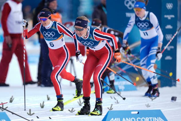 Winter Olympics in Milan Cortina 2026 Val di Fiemme, Italy 20260222. Heidi Weng and Astrid oyre Slind from Norway in the women s 50 km classic at Lago di Tesereo during the Winter Olympics in Milano Cortina 2026. Photo: Terje Pedersen NTB Val di Fiemme Italy EDITORIAL USE ONLY. RESTRICTED USE FOR BETTING COMPANIES Ref:_SPObI6Ux_HJBUM.jpg *** Winter Olympics in Milan Cortina 2026 Val di Fiemme, Italy 20260222 Heidi Weng and Astrid oyre Slind from Norway in the women s 50 km classic at Lago di Tesereo during the Winter Olympics in Milano Cortina 2026 Photo Terje Pedersen NTB Val di Fiemme Italy EDITORIAL USE ONLY RESTRICTED USE FOR BETTING COMPANIES  Copyright: xTerjexPedersenx xNTBx