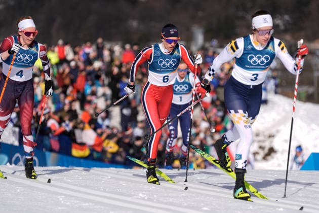Winter Olympics in Milan Cortina 2026 Val di Fiemme, Italy 20260222. Heidi Weng from Norway and Ebba Andersson from Sweden during the women s 50 km classic at Lago di Tesereo during the Winter Olympics in Milano Cortina 2026. Photo: Terje Pedersen NTB Val di Fiemme Italy EDITORIAL USE ONLY. RESTRICTED USE FOR BETTING COMPANIES Ref:_SPOtGZBDbv-TrE.jpg *** Winter Olympics in Milan Cortina 2026 Val di Fiemme, Italy 20260222 Heidi Weng from Norway and Ebba Andersson from Sweden during the women s 50 km classic at Lago di Tesereo during the Winter Olympics in Milano Cortina 2026 Photo Terje Pedersen NTB Val di Fiemme Italy EDITORIAL USE ONLY RESTRICTED USE FOR BETTING COMPANIES  Copyright: xTerjexPedersenx xNTBx