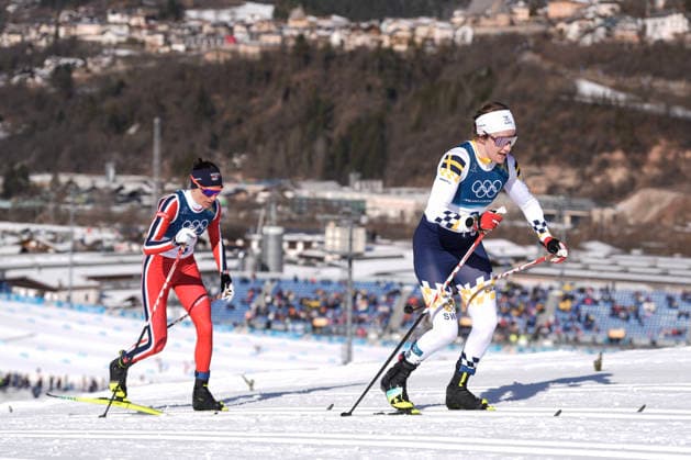 Winter Olympics in Milan Cortina 2026 Val di Fiemme, Italy 20260222. Ebba Andersson from Sweden and Heidi Weng from Norway during the women s 50 km classic at Lago di Tesereo during the Winter Olympics in Milano Cortina 2026. Photo: Terje Pedersen NTB Val di Fiemme Italy EDITORIAL USE ONLY. RESTRICTED USE FOR BETTING COMPANIES Ref:_SPOReFSwmTZMjY.jpg *** Winter Olympics in Milan Cortina 2026 Val di Fiemme, Italy 20260222 Ebba Andersson from Sweden and Heidi Weng from Norway during the women s 50 km classic at Lago di Tesereo during the Winter Olympics in Milano Cortina 2026 Photo Terje Pedersen NTB Val di Fiemme Italy EDITORIAL USE ONLY RESTRICTED USE FOR BETTING COMPANIES  Copyright: xTerjexPedersenx xNTBx