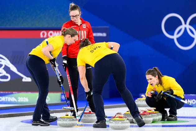 260222 Anna Hasselborg of Sweden competes in a women s gold medal curling match between Switzerland and Sweden during day 16 of the 2026 Winter Olympics on February 22, 2026 in Cortina. Photo: Jon Olav Nesvold BILDBYRAN COP 217 JE0130 curling Olympic Games, Olympische Spiele, Olympia, OS olympics winter olympics os ol olympiska spel vinter-os olympiske leker milano cortina 2026 milan cortina 2026 milano cortina 2026 olympic games milano cortina 2026 winter olympic games milano cortina-os milano cortina-ol vinter-ol 16 bbeng schweiz sveits sweden sverige dam *** 260222 Anna Hasselborg of Sweden competes in a women s gold medal curling match between Switzerland and Sweden during day 16 of the 2026 Winter Olympics on February 22, 2026 in Cortina Photo Jon Olav Nesvold BILDBYRAN COP 217 JE0130 curling olympic games olympics winter olympics os ol olympiska spel vinter os olympiske leker milano cortina 2026 milan cortina 2026 milano cortina 2026 olympic games milano cortina 2026 winter olympic games milano cortina os milano cortina ol vinter ol 16 bbeng schweiz sveits sweden sverige dam  Copyright: JONxOLAVxNESVOLD BB260222JE006