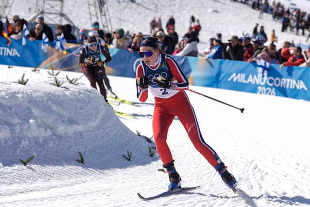Winter Olympics in Milan Cortina 2026 Val di Fiemme, Italy 20260222. Karoline Simpson-Larsen from Norway in the women s 50 km classic at Lago di Tesereo during the Winter Olympics in Milano Cortina 2026. Photo: Terje Pedersen NTB Val di Fiemme Italy EDITORIAL USE ONLY. RESTRICTED USE FOR BETTING COMPANIES Ref:_SPOPovWJvs4fzU.jpg *** Winter Olympics in Milan Cortina 2026 Val di Fiemme, Italy 20260222 Karoline Simpson Larsen from Norway in the women s 50 km classic at Lago di Tesereo during the Winter Olympics in Milano Cortina 2026 Photo Terje Pedersen NTB Val di Fiemme Italy EDITORIAL USE ONLY RESTRICTED USE FOR BETTING COMPANIES  Copyright: xTerjexPedersenx xNTBx