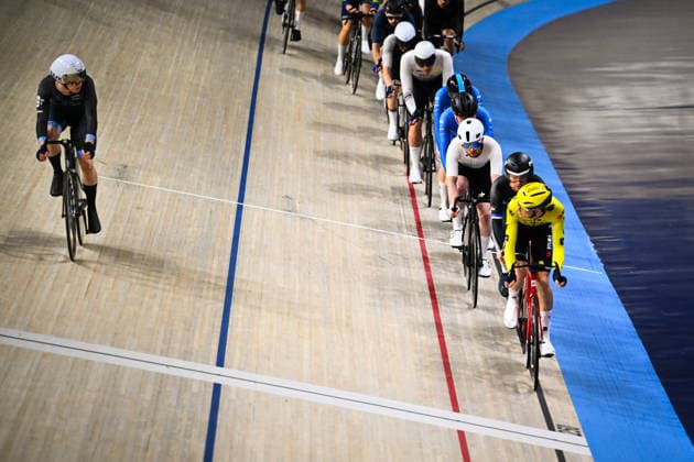 2026 British Cycling Lloyds National Track Championships Picture by Olly Hassell SWpix.com - 22 02 2026 - 2026 British Cycling Lloyds National Track Championships - National Cycling Centre, Manchester, England - Men s Points Race Qualifying Heat 2 - Elliot Rowe (Team Visma Lease a Bike Development) Copyright: x xSWpix.comx(t axPhotographyxHubxLtd)xOllyxHassell SWpix.comx SWP-3203-0871