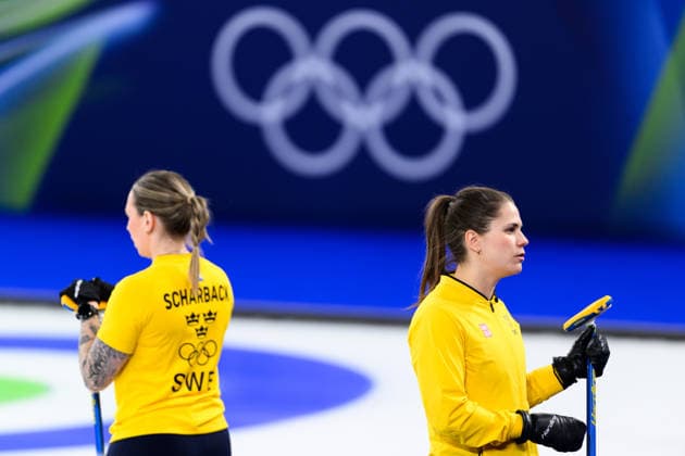 260222 Sofia Scharback and Anna Hasselborg of Sweden competes in a women s gold medal curling match between Switzerland and Sweden during day 16 of the 2026 Winter Olympics on February 22, 2026 in Cortina. Photo: Jon Olav Nesvold BILDBYRAN COP 217 JE0130 curling Olympic Games, Olympische Spiele, Olympia, OS olympics winter olympics os ol olympiska spel vinter-os olympiske leker milano cortina 2026 milan cortina 2026 milano cortina 2026 olympic games milano cortina 2026 winter olympic games milano cortina-os milano cortina-ol vinter-ol 16 bbeng schweiz sveits sweden sverige dam *** 260222 Sofia Scharback and Anna Hasselborg of Sweden competes in a women s gold medal curling match between Switzerland and Sweden during day 16 of the 2026 Winter Olympics on February 22, 2026 in Cortina Photo Jon Olav Nesvold BILDBYRAN COP 217 JE0130 curling olympic games olympics winter olympics os ol olympiska spel vinter os olympiske leker milano cortina 2026 milan cortina 2026 milano cortina 2026 olympic games milano cortina 2026 winter olympic games milano cortina os milano cortina ol vinter ol 16 bbeng schweiz sveits sweden sverige dam  Copyright: JONxOLAVxNESVOLD BB260222JE028